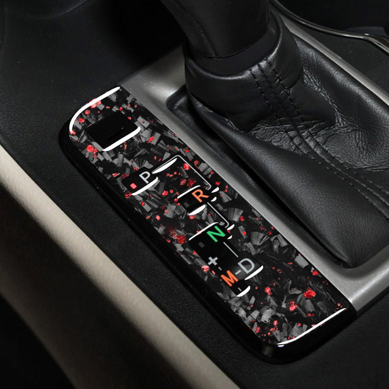 WXZOS Genuine Carbon Fiber Gear Shift Lever Panel Trim for Toyota Highlander 2014-2018
