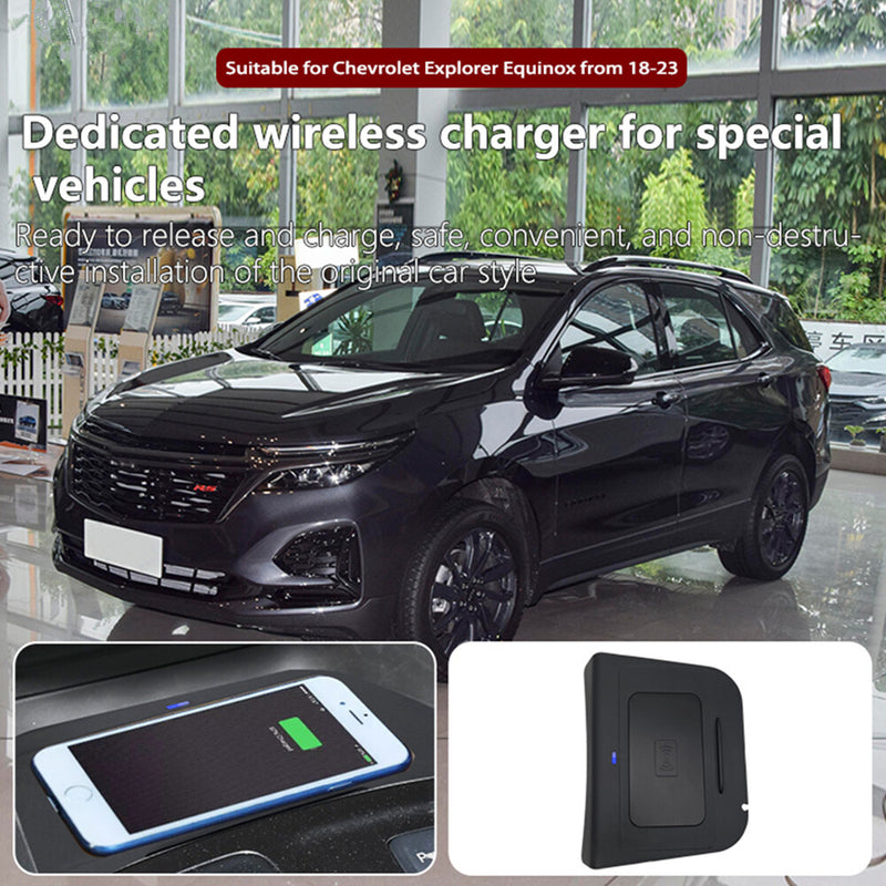 WXZOS Center Console Phone Wireless Fast Charging Pad for Chevrolet Equinox 2018-23