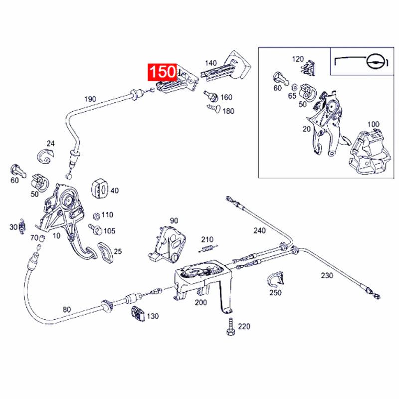 WXZOS HandBrake Switch Release Handle w/Bracket for Mercedes W219 CLS-Class 2007-2009