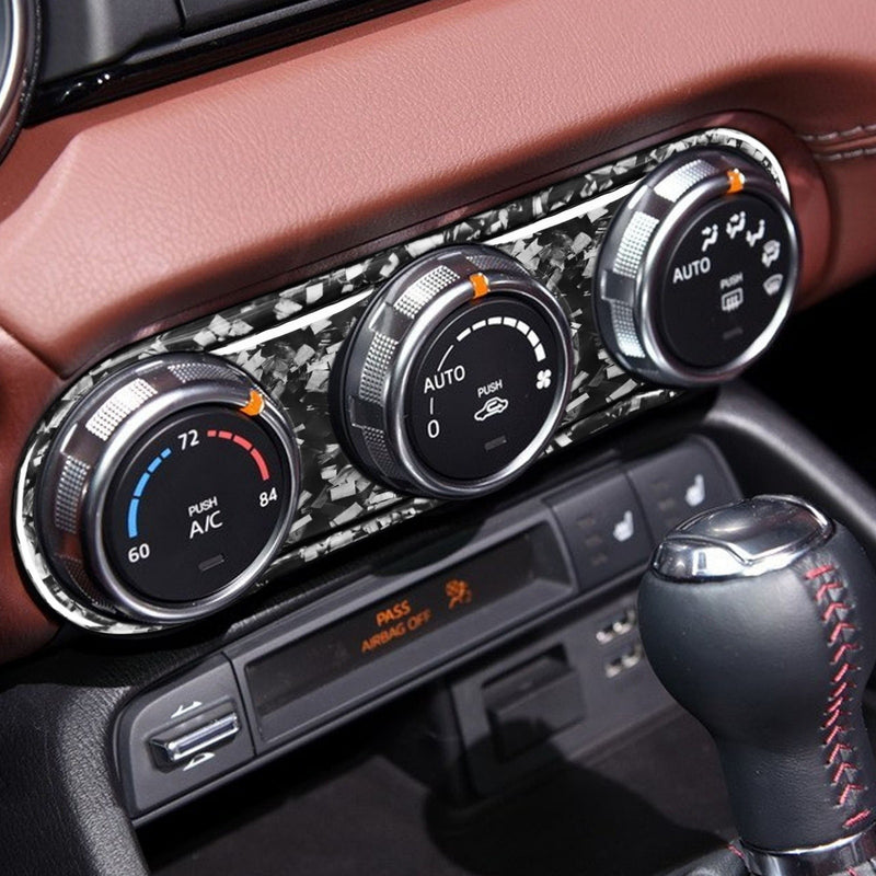 WXZOS Dash A/C Heater Climate Control Switch Panel Trim for Mazda MX-5 Miata 2016-2023