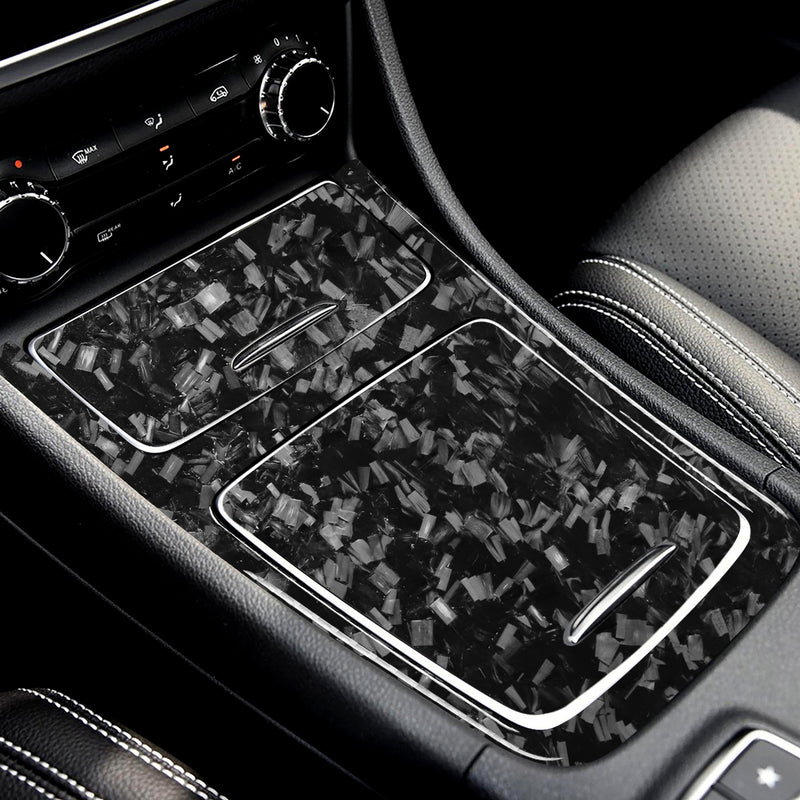 WXZOS Genuine Carbon Fiber Center Console Panel Trim for Mercedes W117 CLA 2013-2017