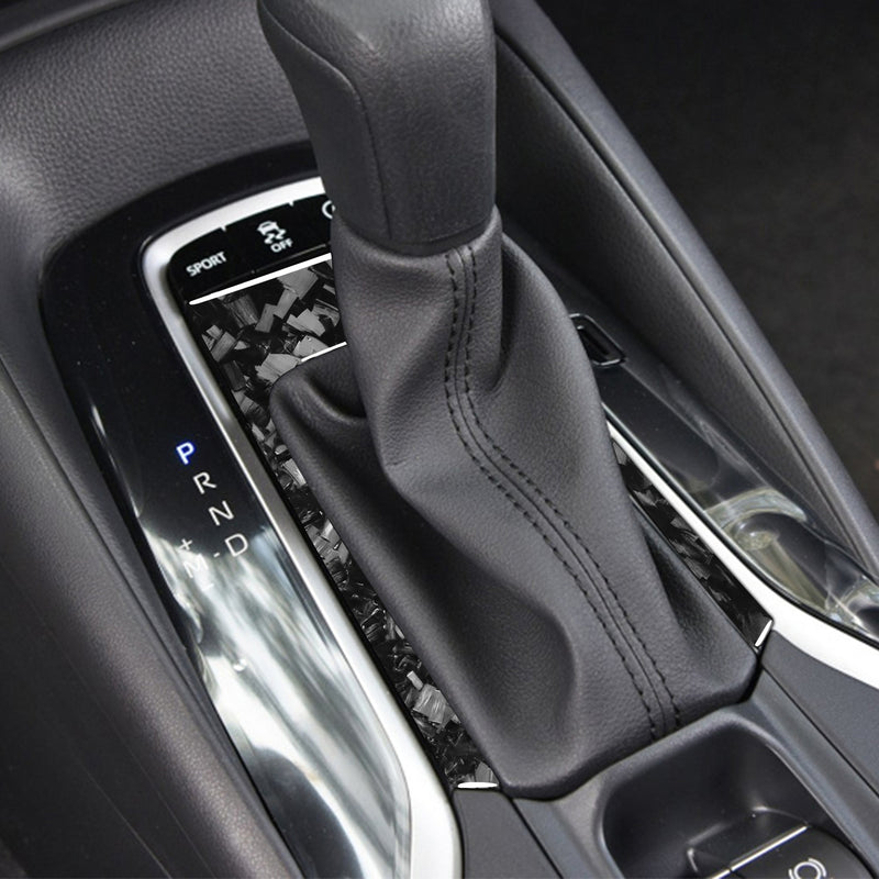 WXZOS Genuine Carbon Fiber Gear Shift Lever Panel Trim for Toyota Corolla 2019-2020