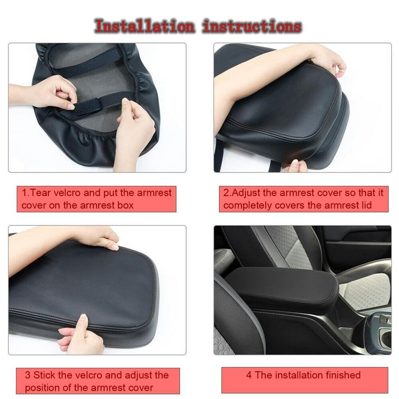 Housse de protection en cuir pour accoudoir console centrale pour Chevrolet...