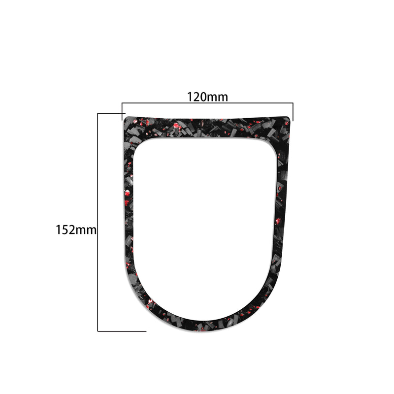 WXZOS Genuine Carbon Fiber Gear Shift Lever Panel Trim for Ford Mustang 2015-2020