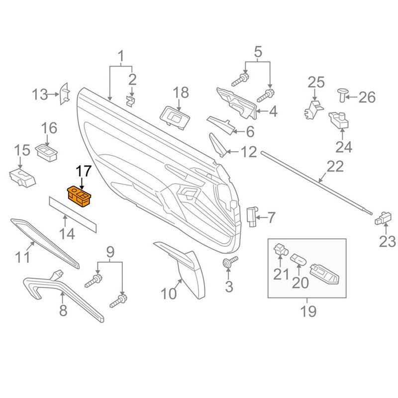 New Window Mirror Switch 99161315702DML For Porsche 911 991 2012