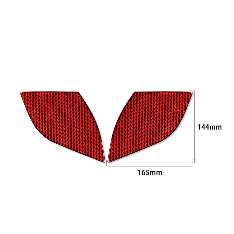 WXZOS Genuine Carbon Fiber Door Panel Trim for Porsche 718 Cayman 982 2017-2025