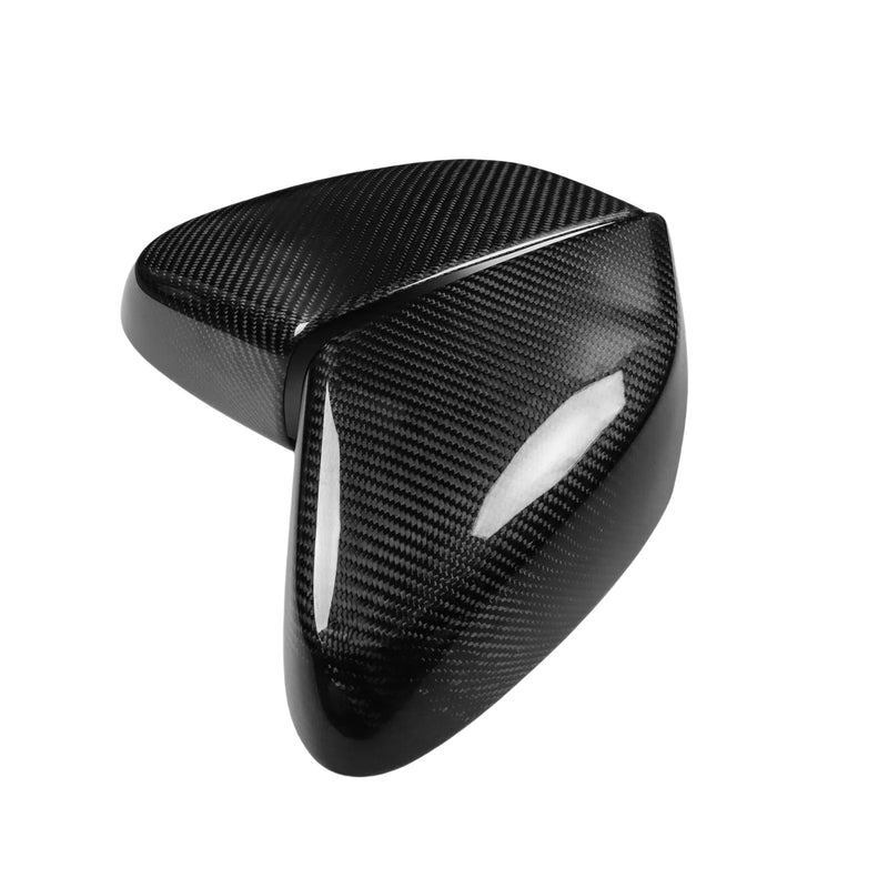 WXZOS Dry Carbon Fiber Side View Wing Mirrors Trim for Chevrolet Corvette C8 2020-2025