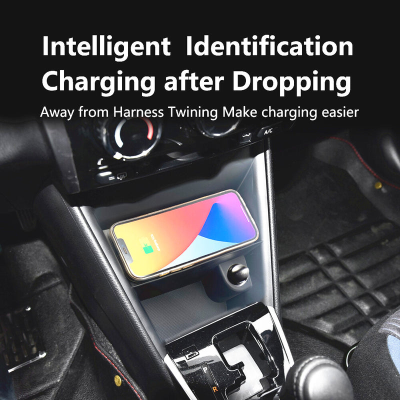 WXZOS Center Console Phone Wireless Fast Charging Pad for Toyota Yaris 2017-2021