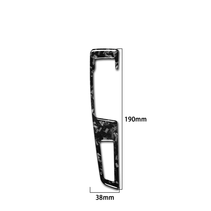 WXZOS Genuine Carbon Fiber Gear Shift Lever Panel Trim for BMW F10 5series 2011-2017