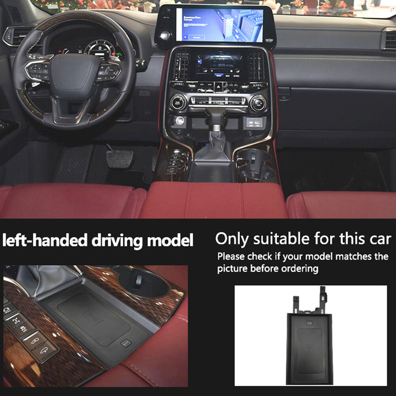WXZOS Center Console Wireless Fast Charging Pad for Lexus RZ300e RZ450e 2023