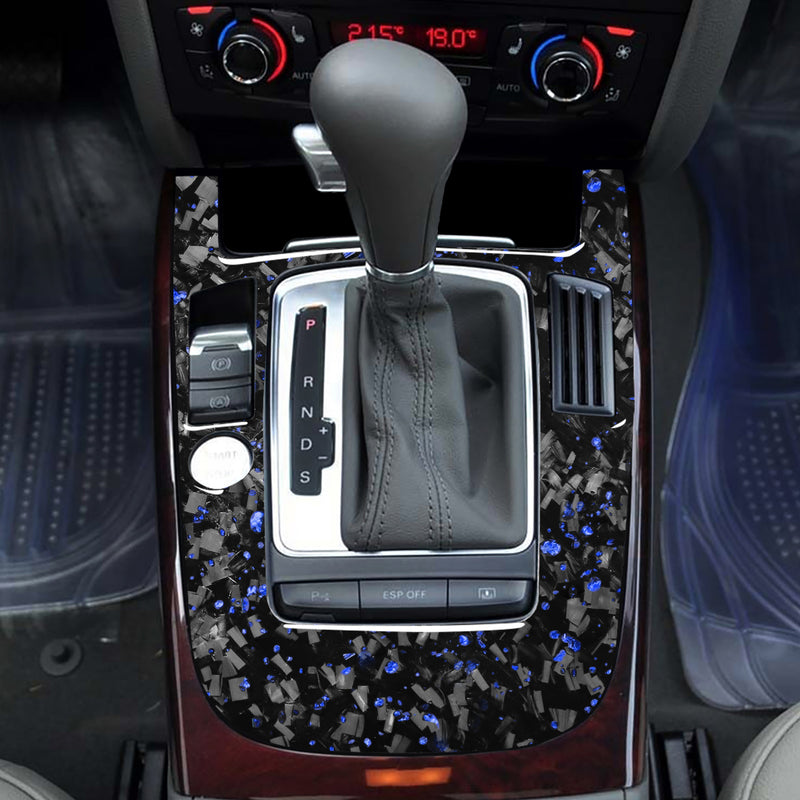 WXZOS Genuine Carbon Fiber Gear Shift Lever Panel Trim for Audi A4 B8 S4 RS4 2009-2012