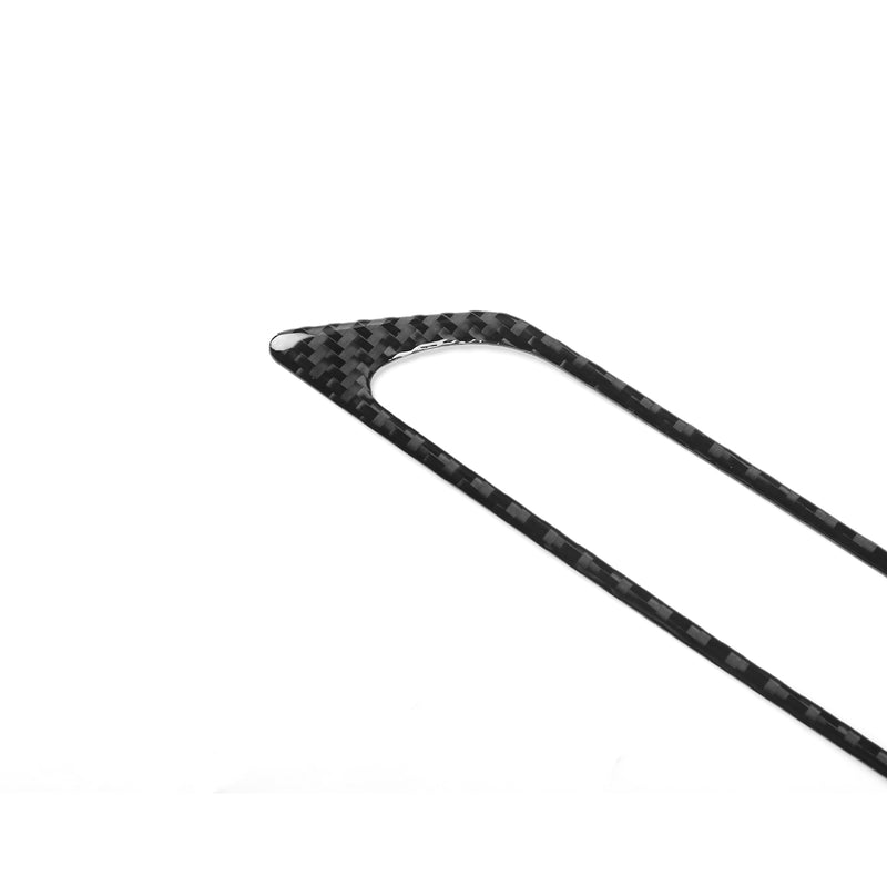 WXZOS Genuine Carbon Fiber Rear Trunk Lid Handle Trim for Chevrolet Corvette C8 2020+