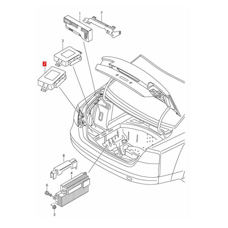 Voltage Stabiliser Module 8K0959663C for Audi A6 C7 A7 2012-2018 A5 8T 2010-2016