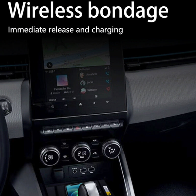 WXZOS Center Console Wireless Fast Charging Pad for Renault Clio V 2019-2021