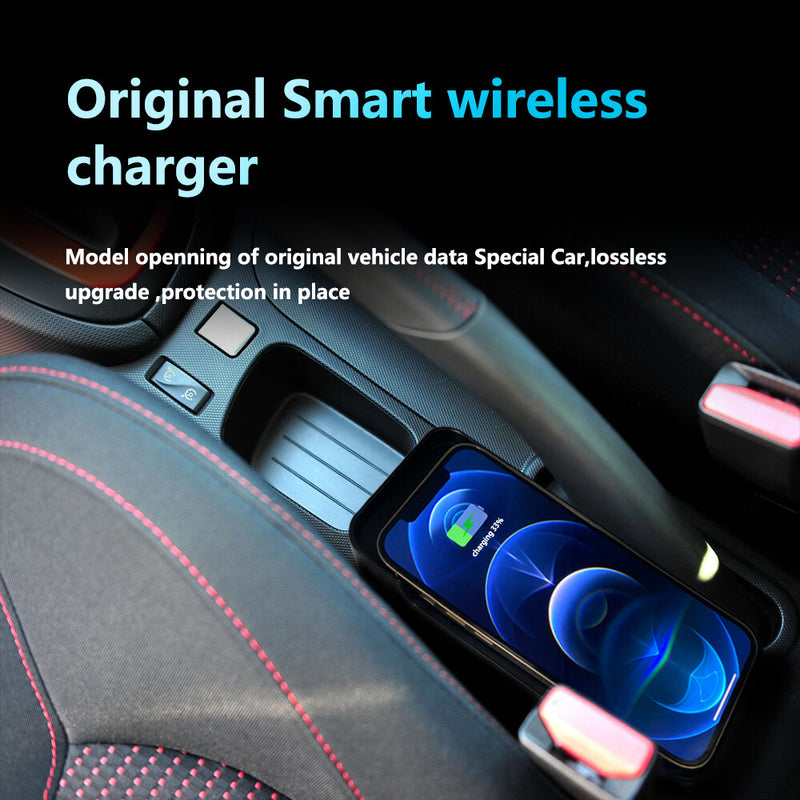 WXZOS Center Console Wireless Fast Charging Pad for Renault Clio 2013-2018