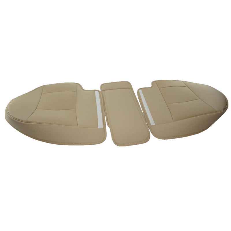 Beige Car Rear Seat PU Leather 3D Surround Car Seat Protector Rear Seat Cover