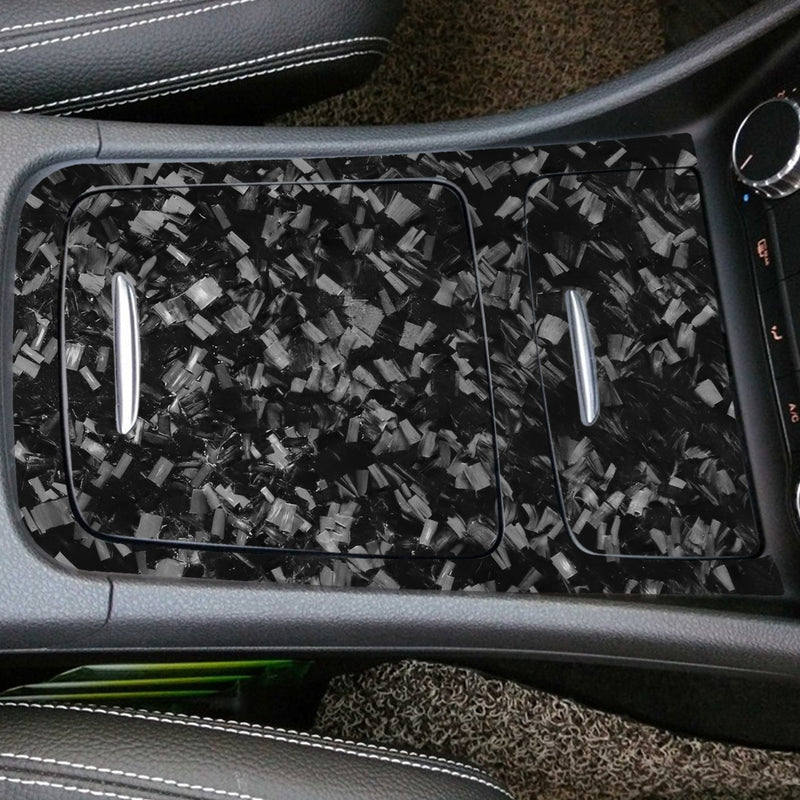 WXZOS Genuine Carbon Fiber Center Console Panel Trim for Mercedes W117 CLA 2013-2017
