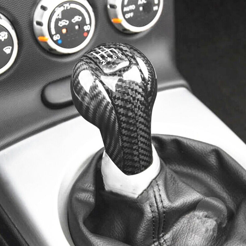 Genuine Carbon Fiber Gear Shift Knob Handle Cover Fit for Nissan 350Z 2003-2009