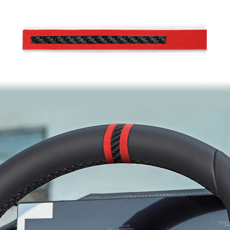 WXZOS Carbon Fiber Steering Wheel Centering Mark for BMW 7er E38 E65 E66 F02 F04 G12