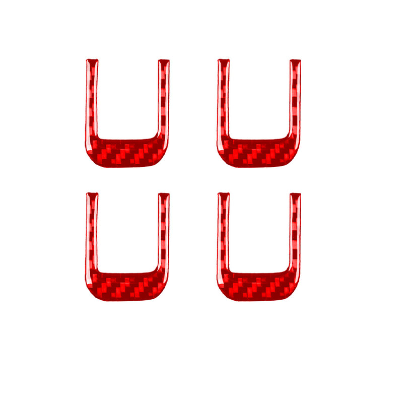 WXZOS Genuine Carbon Fiber Sunvisor Clip Panel Trim for Chevrolet Corvette C8 2020-24