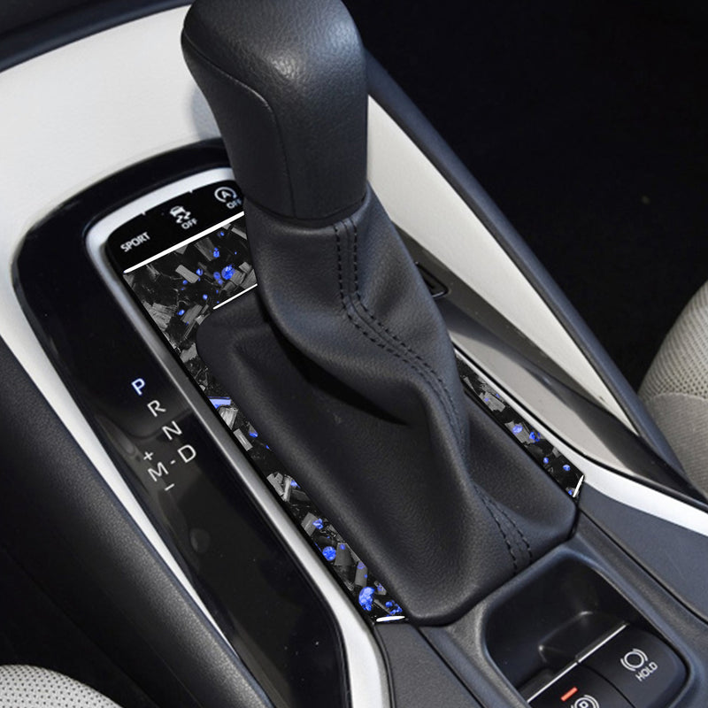 WXZOS Genuine Carbon Fiber Gear Shift Lever Panel Trim for Toyota Corolla 2019-2020