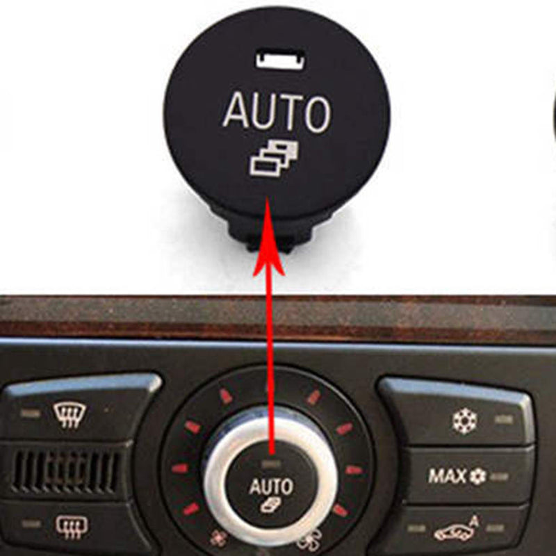 Central Control A/C Panel AUTO Switch Button Knob Cover For BMW 5' E60 E63 E64