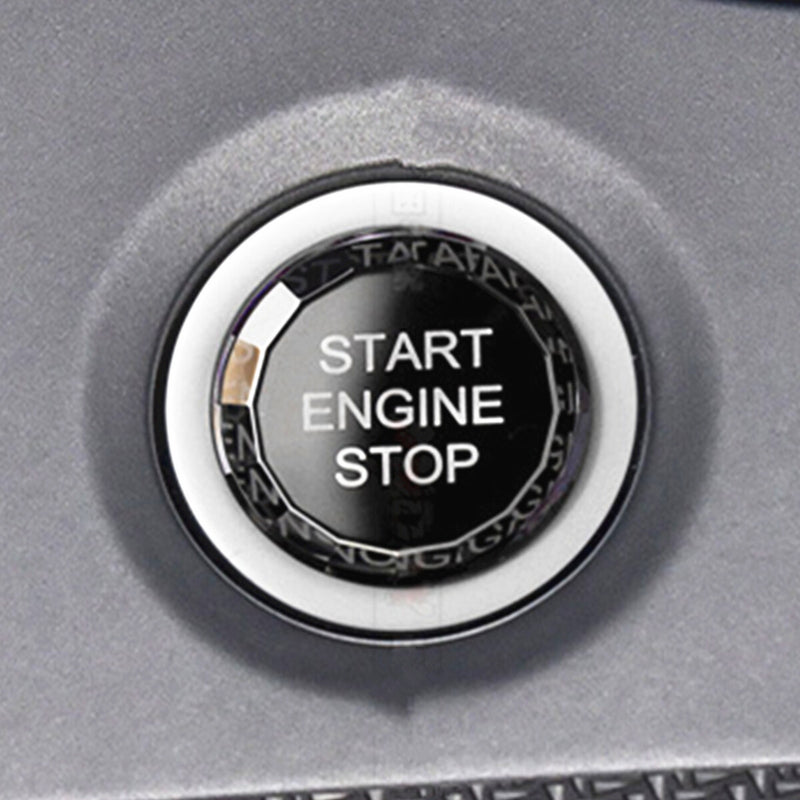 WXZOS Crystal Start Stop Ignition Switch Button Cover for Audi A4 allroad B9 2017-2024