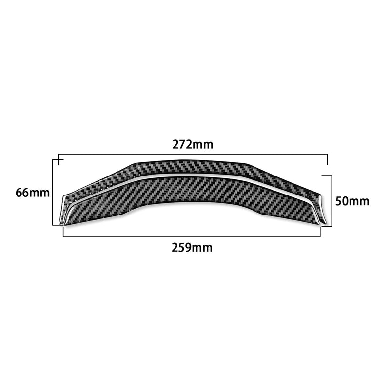 WXZOS Genuine Carbon Fiber Steering Wheel Lower Trim for Porsche 718 Cayman 2017-2025