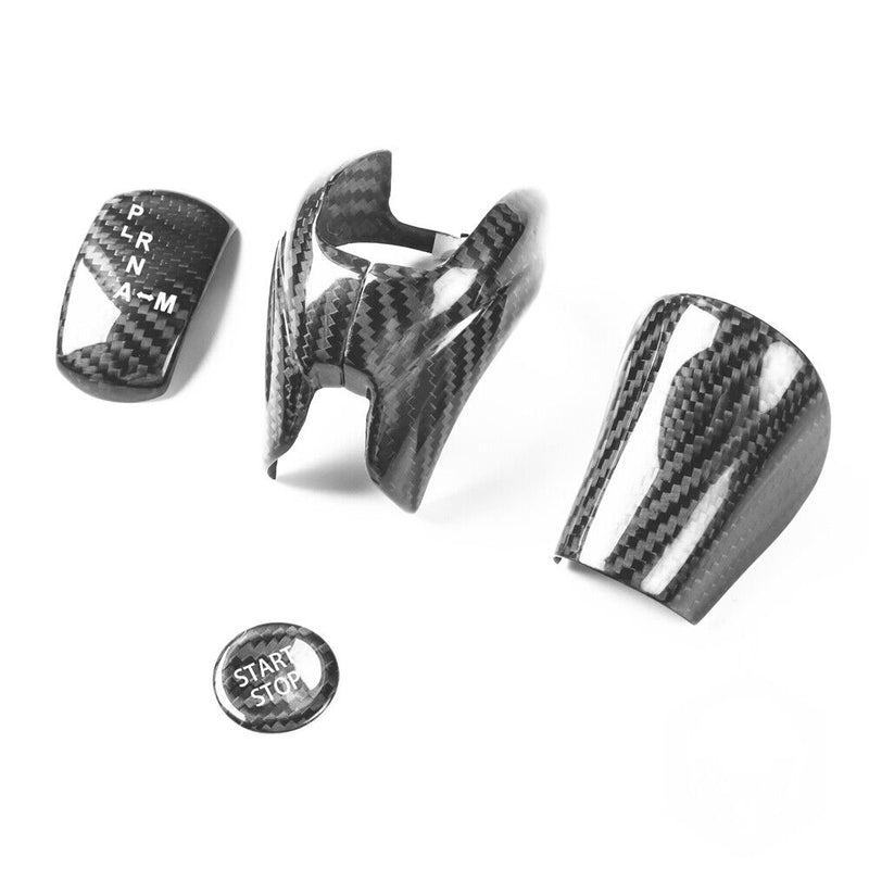 Genuine Carbon Fiber Gear Shift Knob Handle Cover Fit for Nissan GT-R 2008-2015