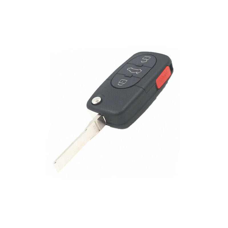 3+1 Button Flip Remote Key Fob w/ID48 Chip for Audi Allroad Quattro 2001-2005