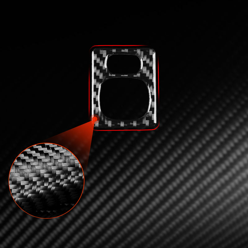 WXZOS Genuine Carbon Fiber Wing Mirror Switch Trim for Toyota Tundra 2007-2013