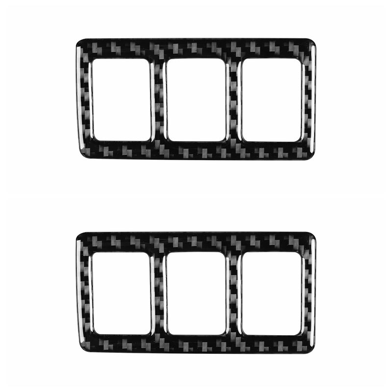 WXZOS Genuine Carbon Fiber Driver Side Dashboard Switch Trim for Toyota Tundra 2007-13