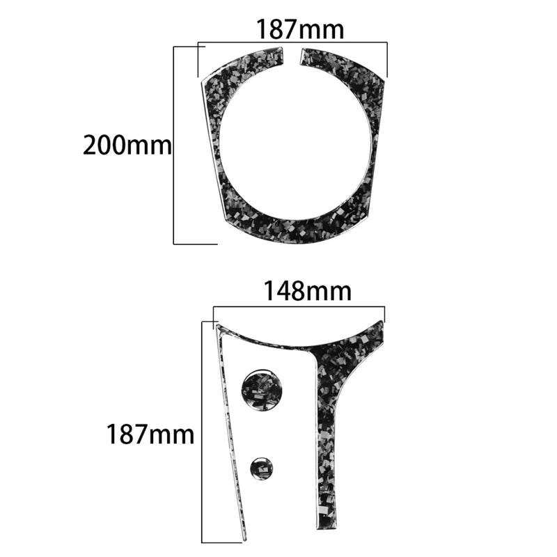 WXZOS  Center Console Gear Shift Panel Trim for Mazda MX-5 2016-23