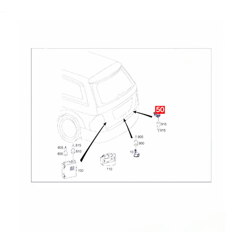 Trunk Lid Tailgate Control Switch for Mercedes Benz R-Class (V251) 2006-2017