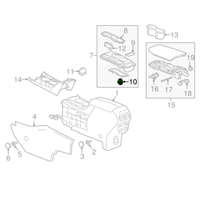 Parking Brake Control Switch 23178025 For Chevrolet Equinox 2017-2019