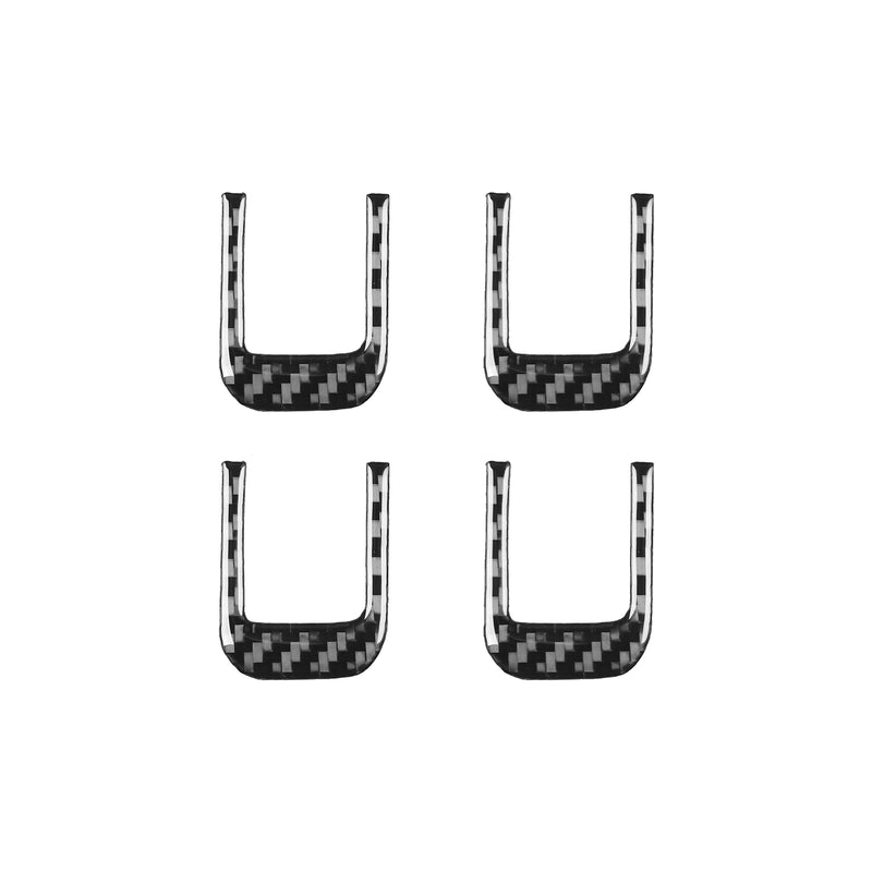 WXZOS Genuine Carbon Fiber Sunvisor Clip Panel Trim for Chevrolet Corvette C8 2020-24