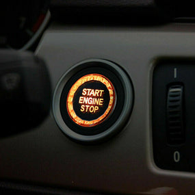 Silver Engine Start Stop Switch Button Cover For BMW E Classis E90 E92 93