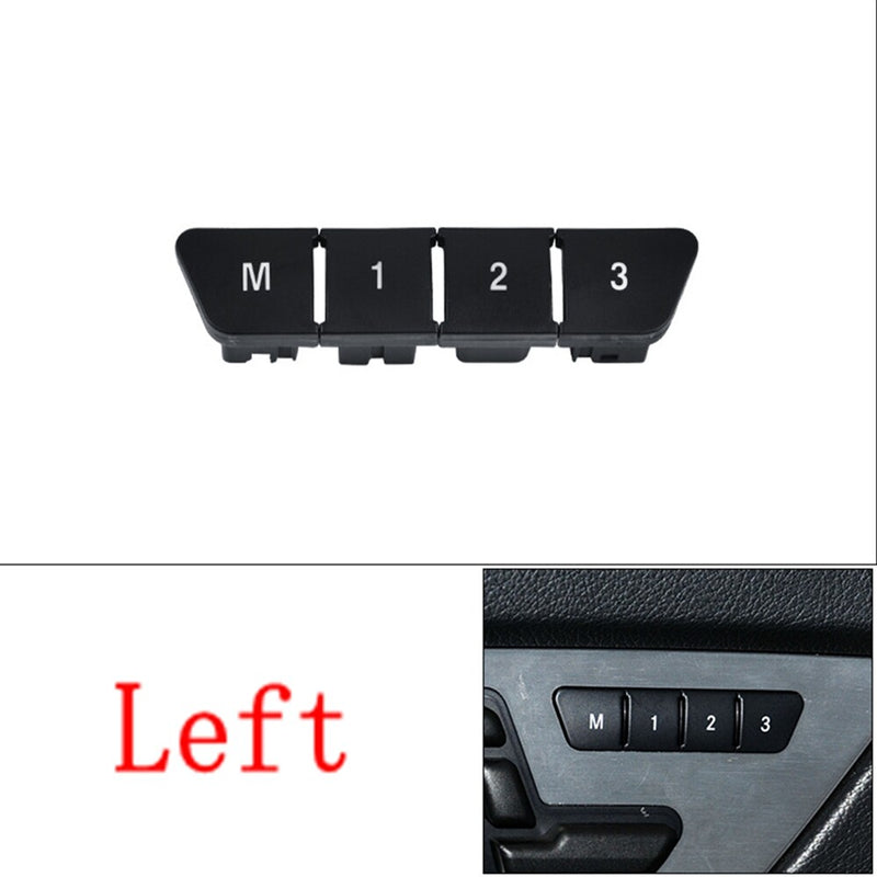 WXZOS 1PC Black Left Seat Adjust Memory Button Cover Set for Benz W212 E-class 2009-15
