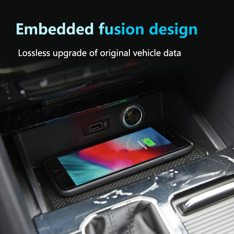 WXZOS Front Center Console Wireless Fast Charging Pad for VW Atlas 2017-2020