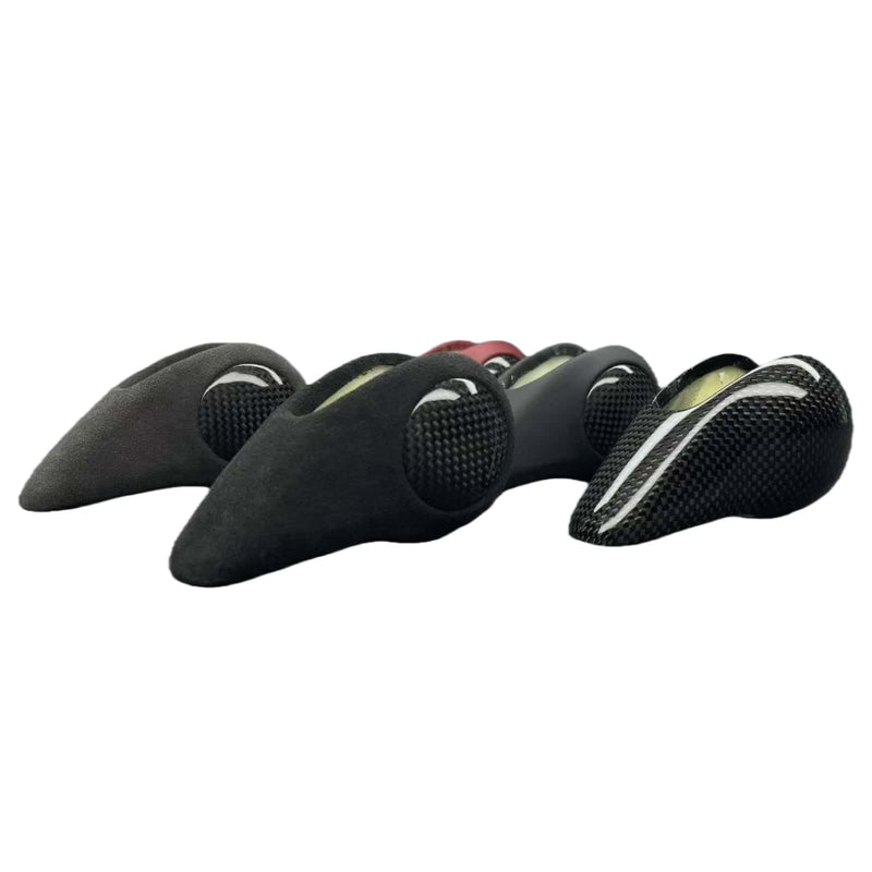 WXZOS 1PC Carbon Fiber&Leather Gear Shift Shifter Knob for Porsche 981 Boxster 2013-16