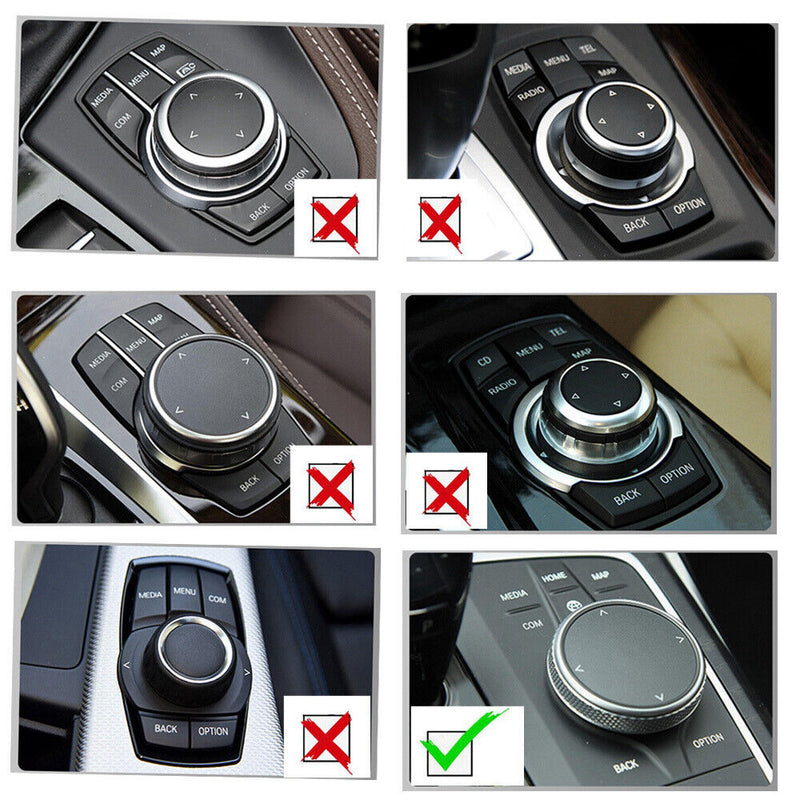 IDrive Multi-Media Knob Rock Crystal Cover Trim for BMW 2' 3' 4 Series MGU 2020+