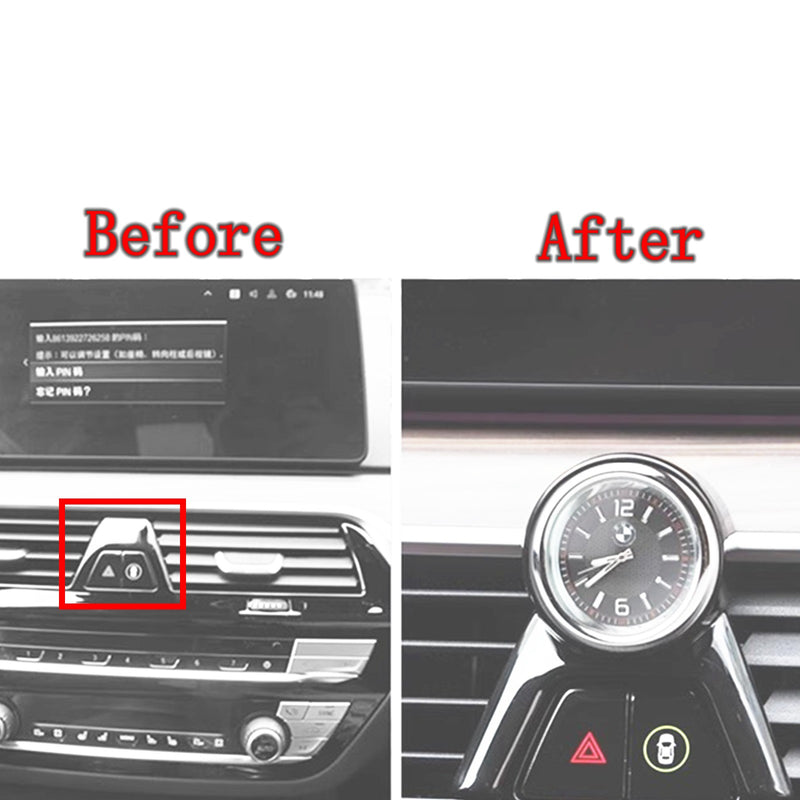 WXZOS Central Dashboard Air Vent Trim Onboard Clock for BMW G32 GT 6series 2018-2024