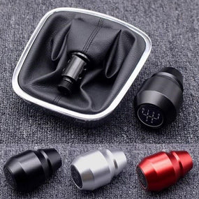 5 Speed Aluminum Alloy Gear Shift Knob w/Gaitor Boot for VW Polo 2011-2017 MT