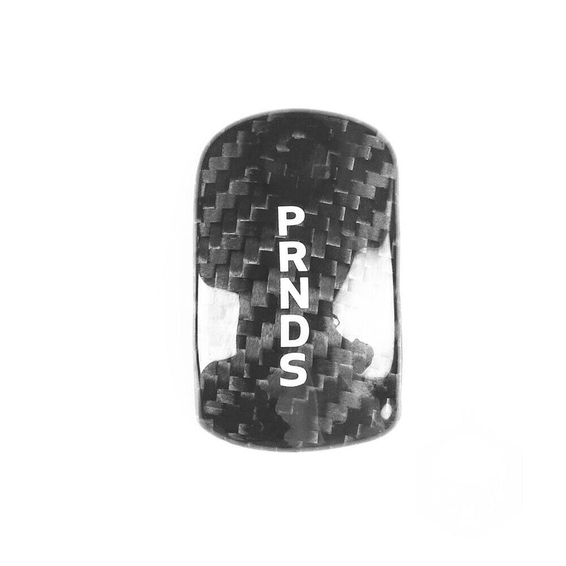 Sale Black Carbon Fiber Gear Shift Knob Panel Trim for Ford Mustang 2014-2018