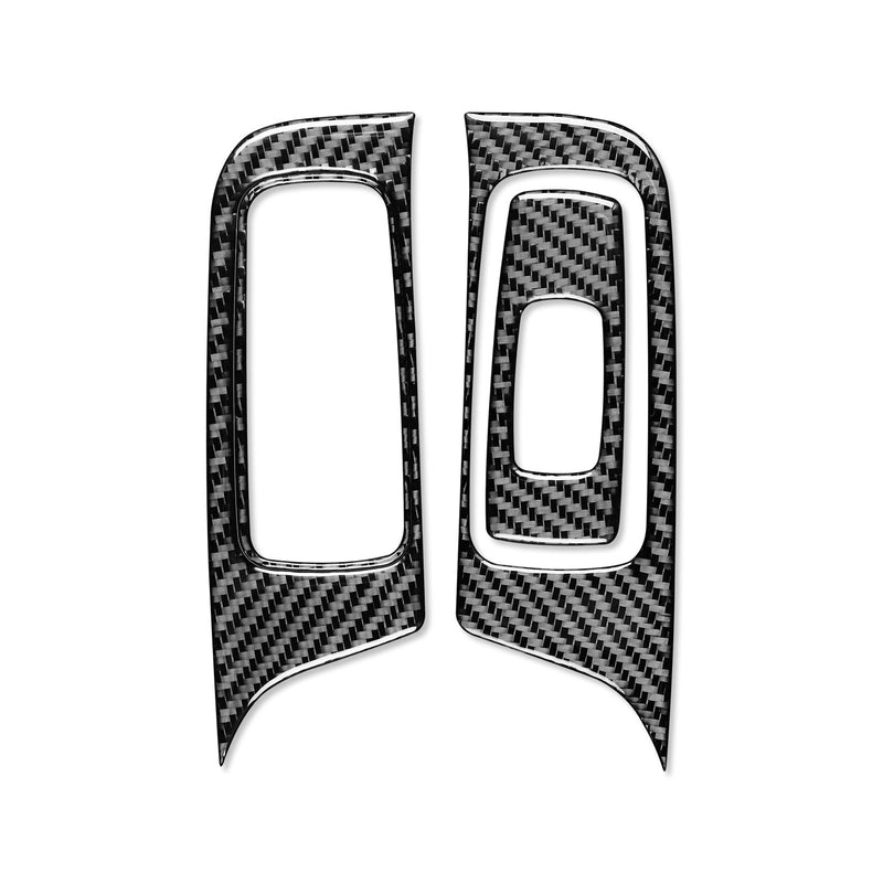 WXZOS Genuine Carbon Fiber Power Window Switch Trim for Porsche 718 Cayman 2017-2025