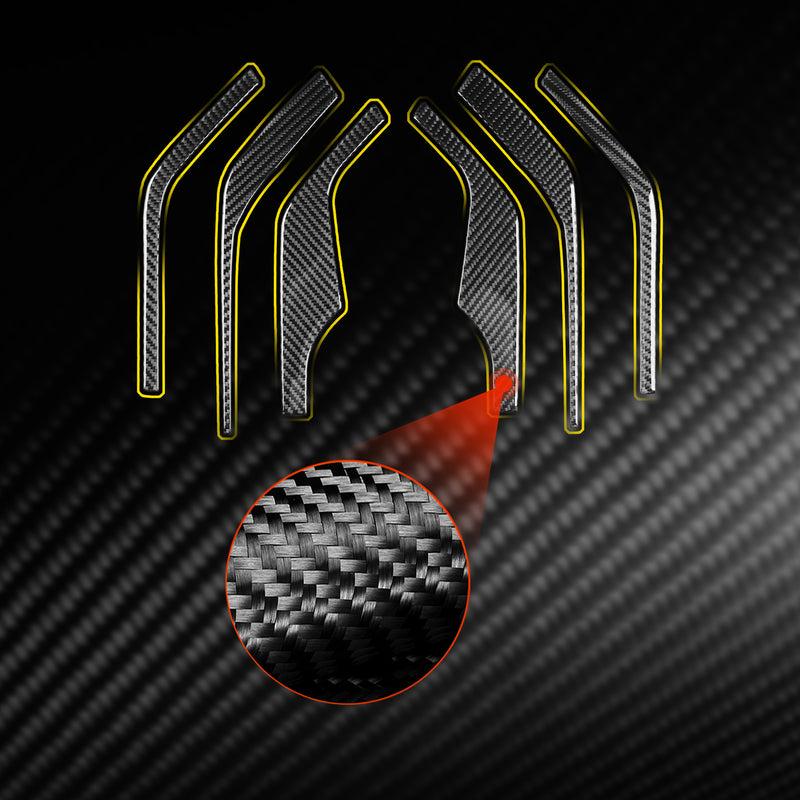 WXZOS Genuine Carbon Fiber A-Pillar Speaker Trim for Chevrolet Corvette C8 2020-2024