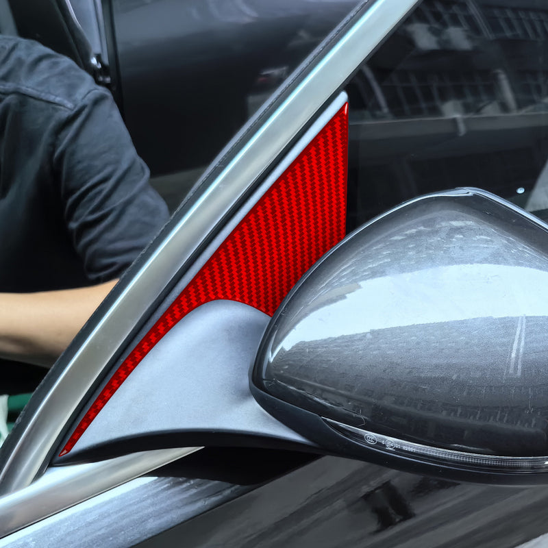 WXZOS Genuine Carbon Fiber A-Pillar Trim for Mercedes-Benz W206 C-class 2022-2024