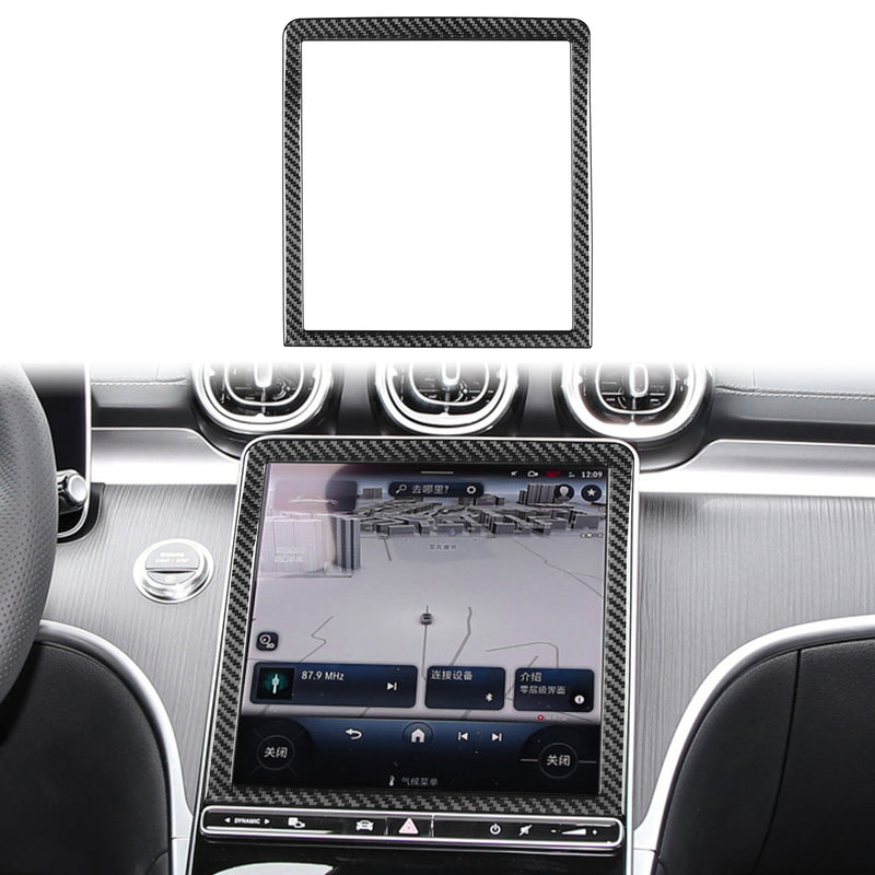 WXZOS Carbon Fiber ‌Center Console LCD Display Screen Trim for Benz W254 GLC 2023-2024