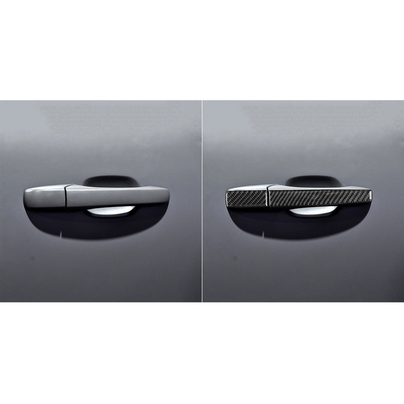 WXZOS Genuine Carbon Fiber RExterior Door Handle Trim for Dodge Durango 2011-2019