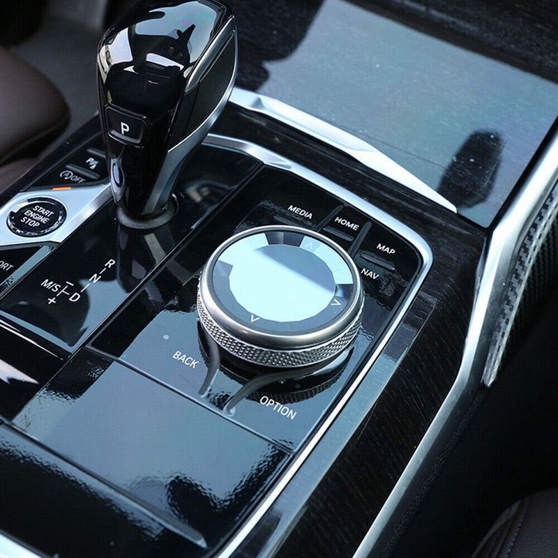 2020 ABS&Rock Crystal Multimedia Knob IDRIVE Button Cover for BMW 3' G20 G28